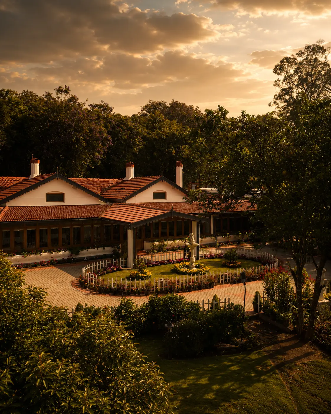 An evening at one of the houses