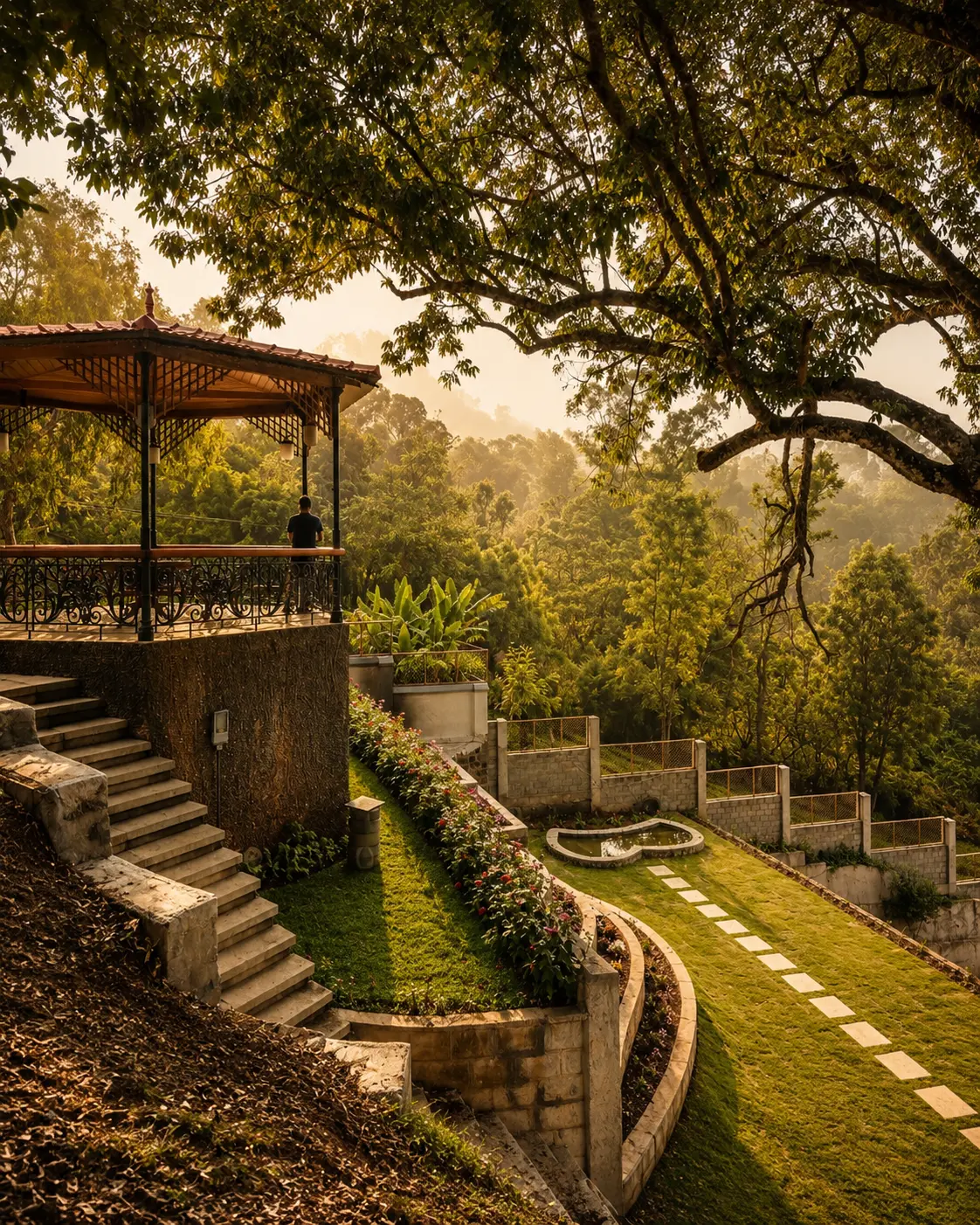 The lounge in the evening